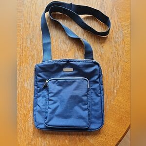 Baggallini Crossbody Bag Blue Nylon Adjustable Strap Travel Casual